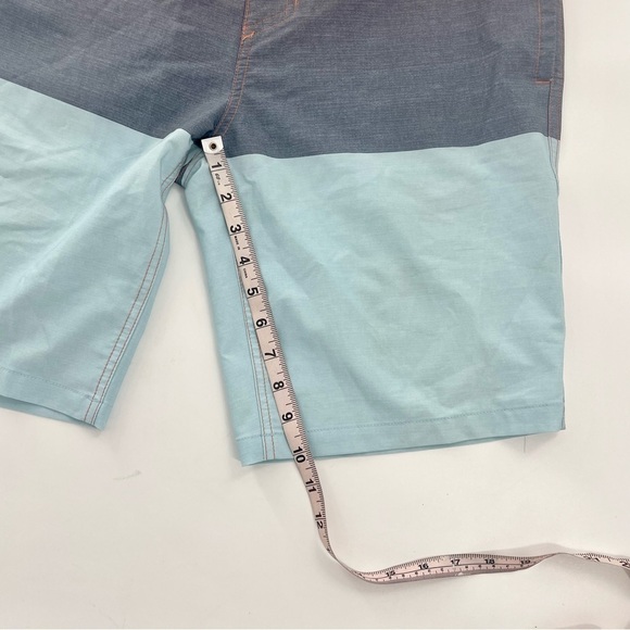 Goodfellow‎ & Co Men's 10" Colorblock Board Shorts Orange and Blue - Picture 4 of 9